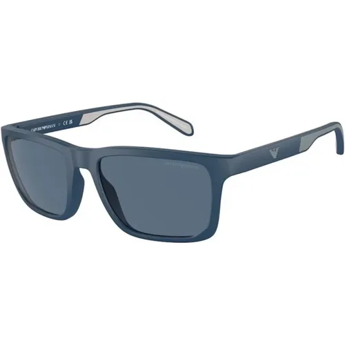 Frame, Dark Lenses Sunglasses , male, Sizes: 57 MM - Emporio Armani - Modalova