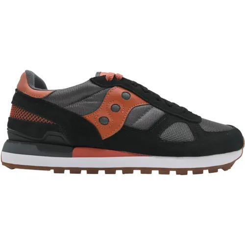 Schwarz/Grau Shadow Original Sneakers , Herren, Größe: 43 EU - Saucony - Modalova