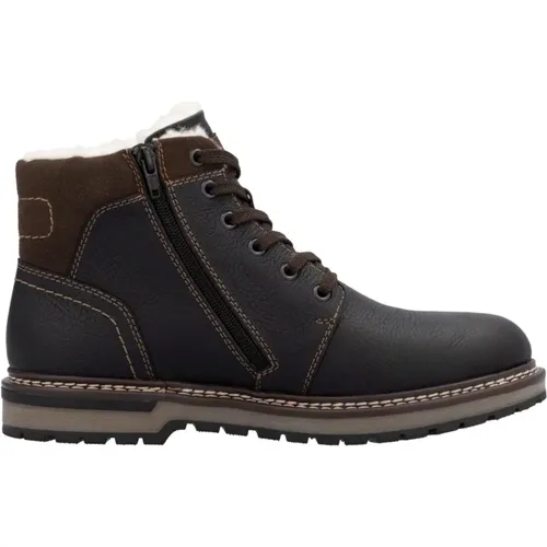 Braune Casual Geschlossene Herren Stiefeletten - Rieker - Modalova