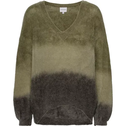 Weicher V-Ausschnitt Ombre Pullover - American Dreams - Modalova