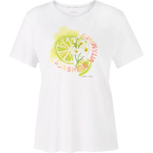 T-Shirt mit Paillettenstickerei , Damen, Größe: XL - Marc Cain - Modalova