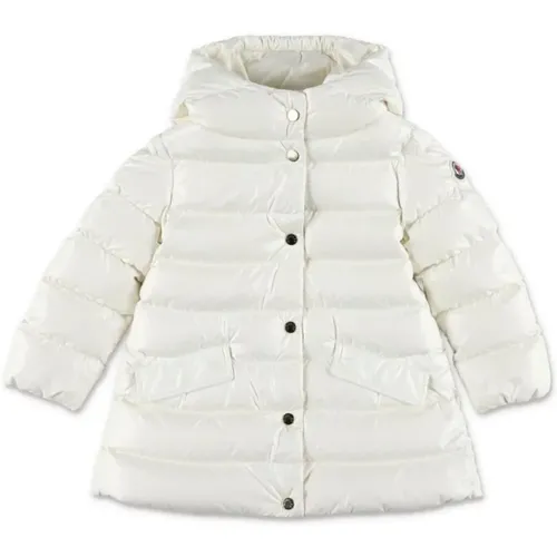 Gepolsterte Steppjacke mit Logopatch - Moncler - Modalova