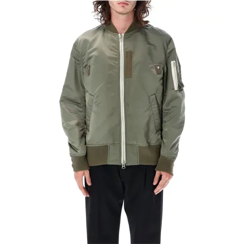 Men's Clothing Outerwear Khaki Aw23 , male, Sizes: XL - Sacai - Modalova