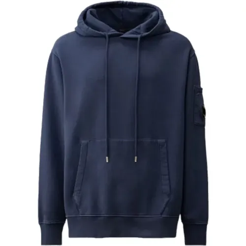 Blaue Pullover für Männer , Herren, Größe: L - C.P. Company - Modalova