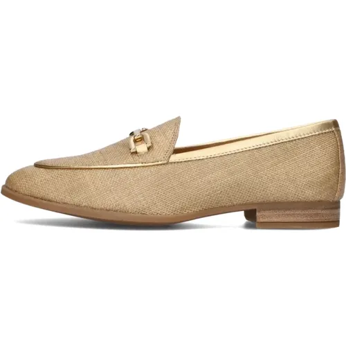 Goldener Loafer Dalcy mit Horsbit-Detail , Damen, Größe: 37 EU - Unisa - Modalova