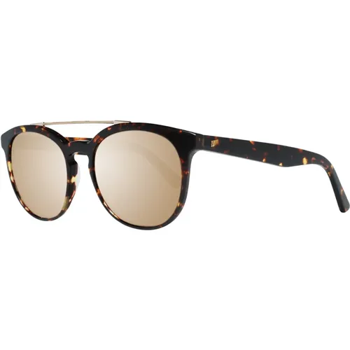 Braune Verspiegelte Ovale Sonnenbrille - WEB Eyewear - Modalova