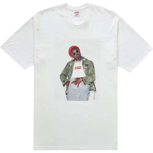 Limitierte Auflage André 3000 Tee Weiß , Herren, Größe: 2XL - Supreme - Modalova