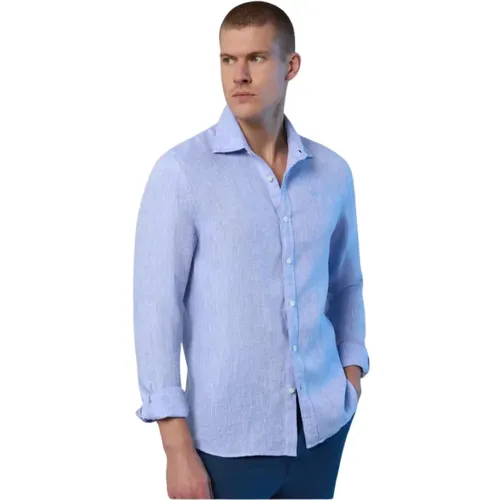 French Collar Pure Linen Shirt , male, Sizes: 3XL, L, 2XL - North Sails - Modalova
