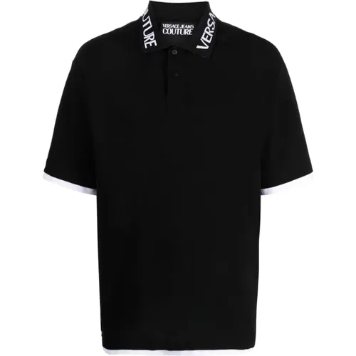 Men's Clothing T-Shirts & Polos Ss24 , male, Sizes: XL, L - Versace Jeans Couture - Modalova