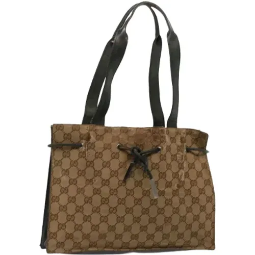 Pre-owned Canvas handbags , female, Sizes: ONE SIZE - Gucci Vintage - Modalova