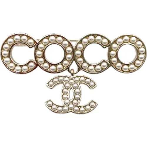 Pre-owned Pearl brooches , female, Sizes: ONE SIZE - Chanel Vintage - Modalova