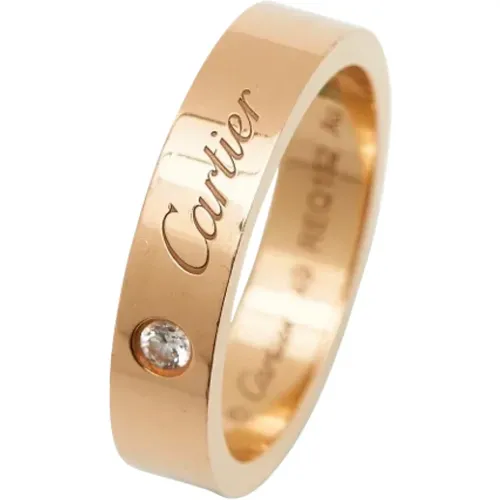 Pre-owned Rose Gold rings , female, Sizes: ONE SIZE - Cartier Vintage - Modalova