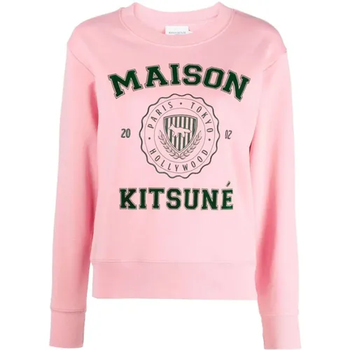 Varsity comfort sweatshirt , female, Sizes: S - Maison Kitsuné - Modalova