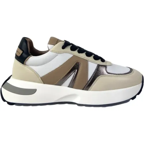 Beige Tonalities Sneakers , male, Sizes: 6 UK, 5 UK - Alexander Smith - Modalova