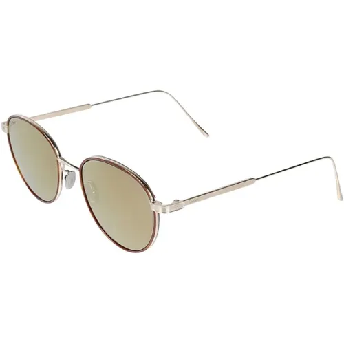Gold Bronze Titanium Sunglasses , unisex, Sizes: 53 MM - Cartier - Modalova