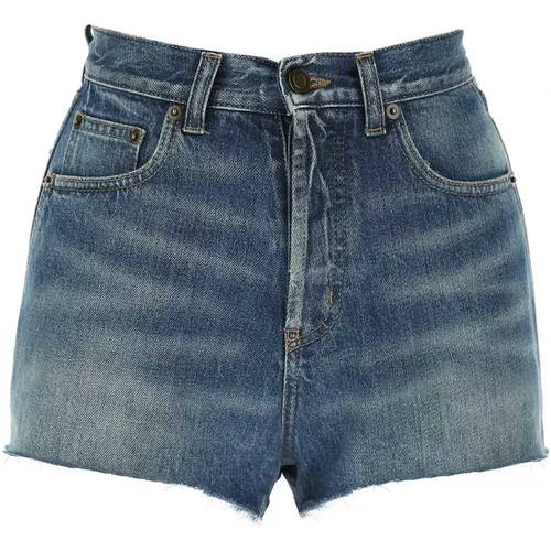 Kurze Jeans , Damen, Größe: W26 - Saint Laurent - Modalova