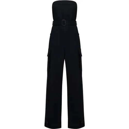 Cotton Drill Jumpsuit , female, Sizes: S - Saint Laurent - Modalova