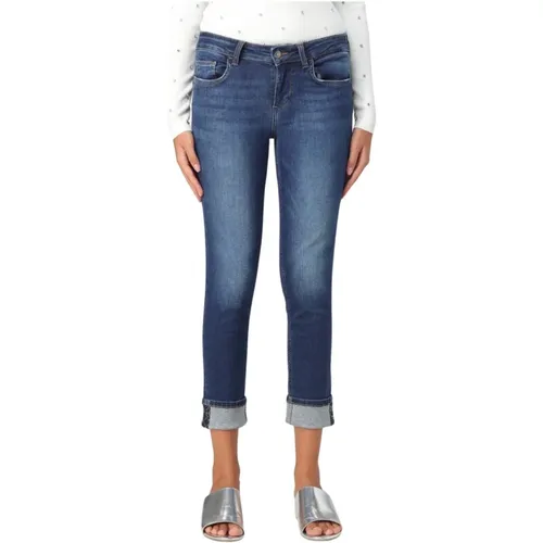 Sophisticated Cropped Monroe Jeans , female, Sizes: W24 - Liu Jo - Modalova