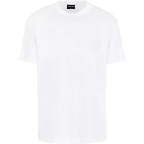 Stylish U090 T-Shirt , male, Sizes: L, XL - Giorgio Armani - Modalova