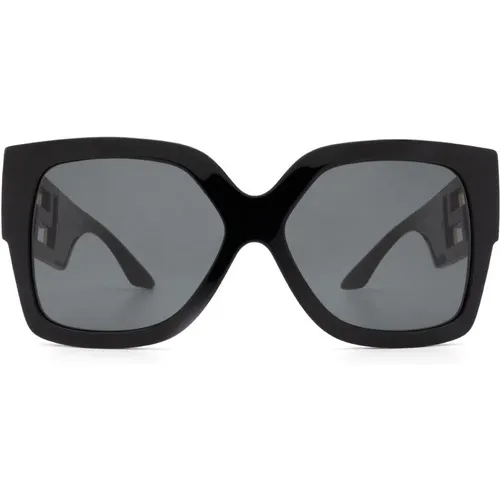 Greca Sonnenbrille , Damen, Größe: 59 MM - Versace - Modalova