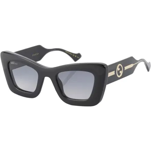 Cat-eye Female Sunglasses , female, Sizes: 49 MM - Gucci - Modalova