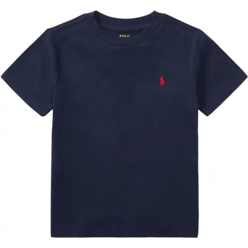 Blaue Polo Pony T-shirts und Polos,Kinder Baumwoll T-Shirt - Marineblau - Ralph Lauren - Modalova