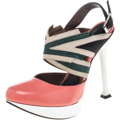 Pre-owned Leather sandals , female, Sizes: 4 1/2 UK - Marni Pre-owned - Modalova