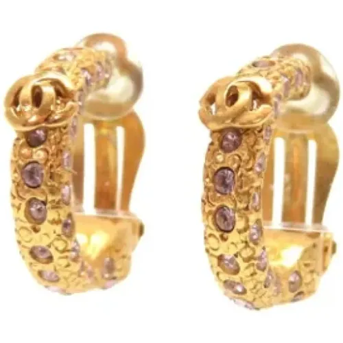 Pre-owned Gold Metal Chanel Earrings , unisex, Sizes: ONE SIZE - Chanel Vintage - Modalova