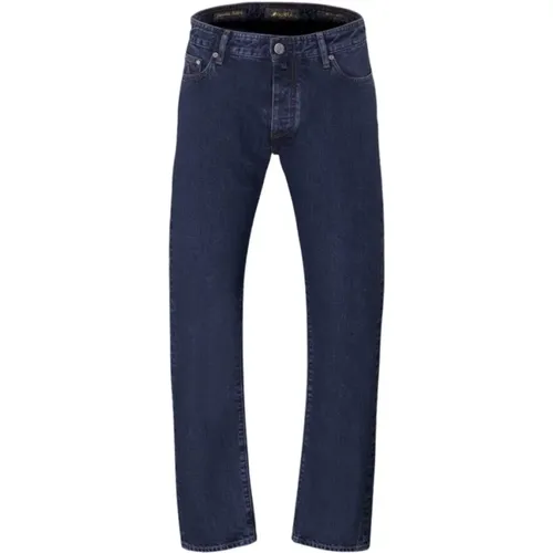 Japanische Denim 5-Pocket Hose , Herren, Größe: W30 - Moorer - Modalova