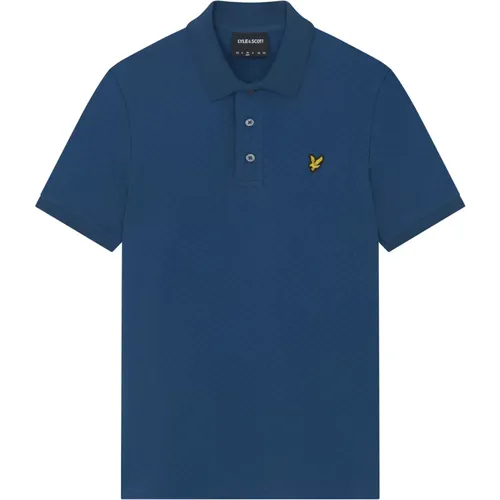 Grid Texture Polo Shirt , Herren, Größe: 2XL - Lyle & Scott - Modalova