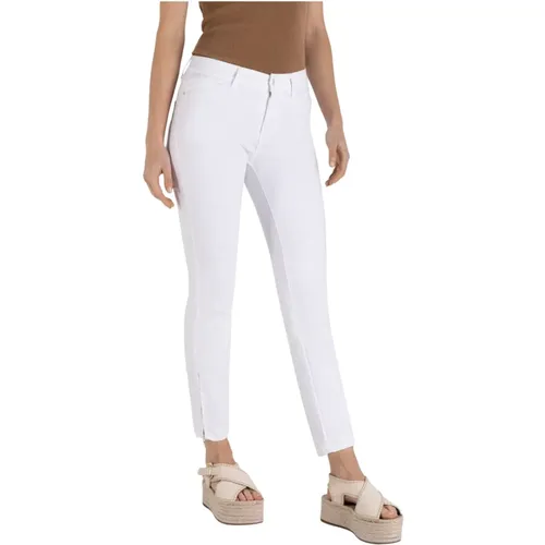 Slim Fit Cropped Jeans with Zip Detail , female, Sizes: M, S, XL, 2XL - MAC - Modalova