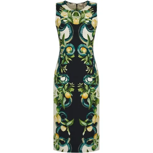 Elegant Sleeveless Midi Dress , female, Sizes: L, M - Roberto Cavalli - Modalova