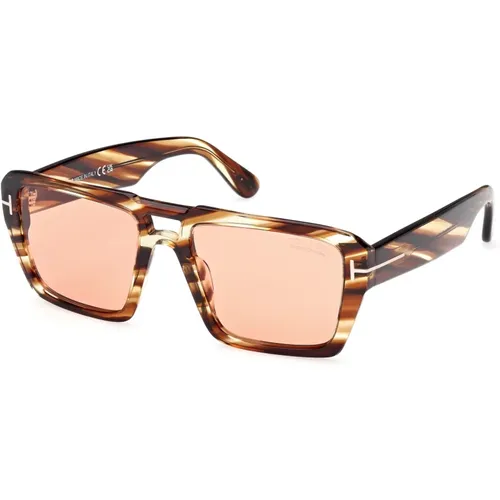 Redford Sonnenbrille , Herren, Größe: 56 MM - Tom Ford - Modalova