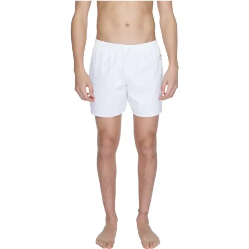 Herren Badehose Frühling/Sommer Polyester , Herren, Größe: XL - Emporio Armani EA7 - Modalova