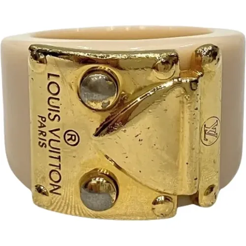 Pre-owned Plastic rings , female, Sizes: ONE SIZE - Louis Vuitton Vintage - Modalova