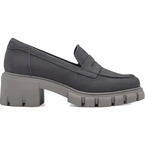 Classic Grey Closed Loafers , female, Sizes: 6 UK, 8 UK, 5 UK, 7 UK - tamaris - Modalova