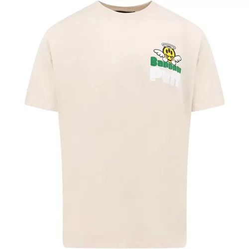 Logo Print Cotton T-Shirt , male, Sizes: S - Barrow - Modalova