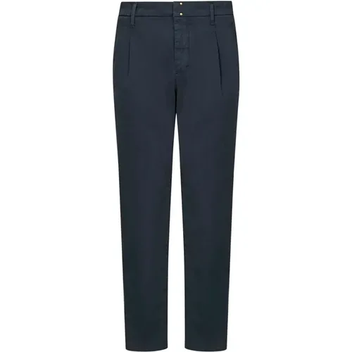 Blaue Chino Hose Aw24 , Herren, Größe: W30 - Incotex - Modalova