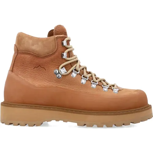 Cognac Closed Hiking Boots , unisex, Sizes: 3 UK, 4 UK - Diemme - Modalova