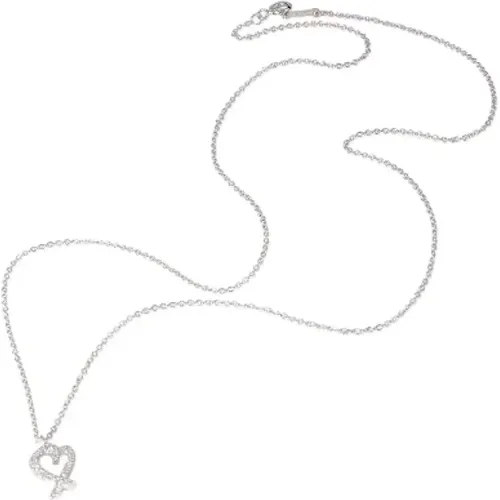 Pre-owned White Gold necklaces , female, Sizes: ONE SIZE - Tiffany & Co. Pre-owned - Modalova