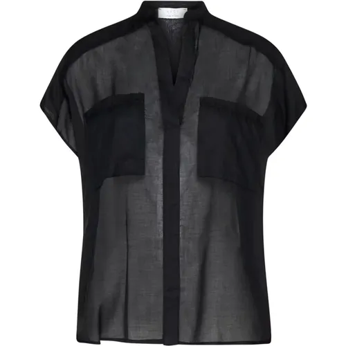 Schwarze Hemden Kollektion Bluse , Damen, Größe: S - Kaos - Modalova