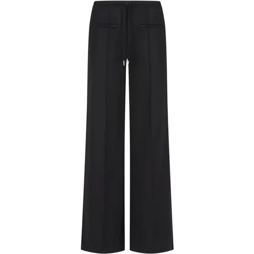 Schwarze Baggy Hose Interlock Tracksuit Stil , Damen, Größe: M - Courrèges - Modalova