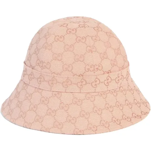 GG-Canvas Bucket Hat , female, Sizes: S - Gucci - Modalova