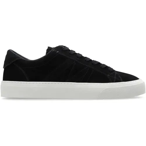 Suede Lace-Up Sneakers with Rosy Bands , male, Sizes: 6 UK, 8 1/2 UK, 10 UK, 8 UK, 7 UK, 7 1/2 UK, 9 UK - Moncler - Modalova