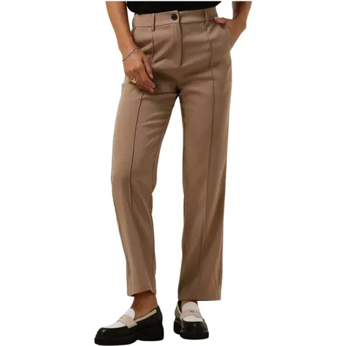 Taupe Pantalon für Stilvolle Frauen , Damen, Größe: XS - Ydence - Modalova