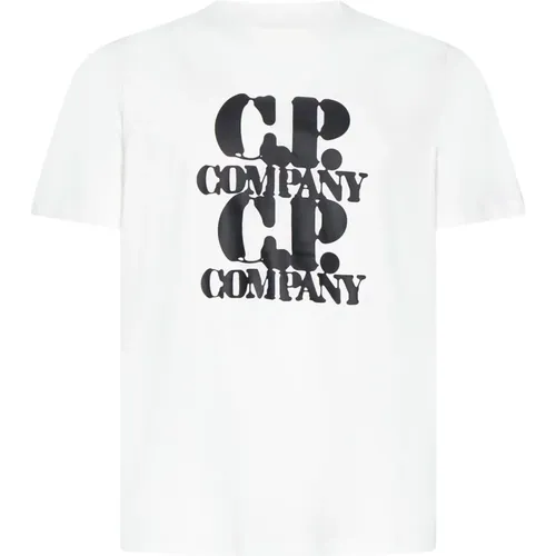 Logo Print Crew Neck T-shirt , male, Sizes: XL - C.P. Company - Modalova