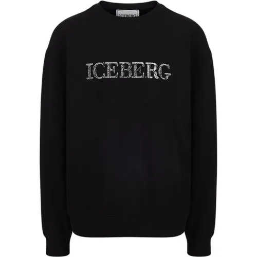 Logo Crewneck Sweatshirt , Herren, Größe: 2XL - Iceberg - Modalova