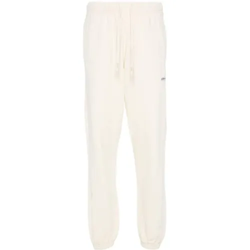 White Cotton Jersey Trousers , female, Sizes: L, S, XS, M - Autry - Modalova