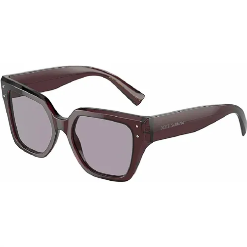 Violet Mirror Sunglasses , female, Sizes: 52 MM - Dolce & Gabbana - Modalova