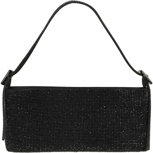 Crystal Net Mini Clutch Bag , female, Sizes: ONE SIZE - Benedetta Bruzziches - Modalova